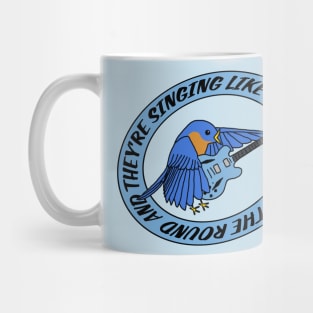 Bluebird in the Round Mug